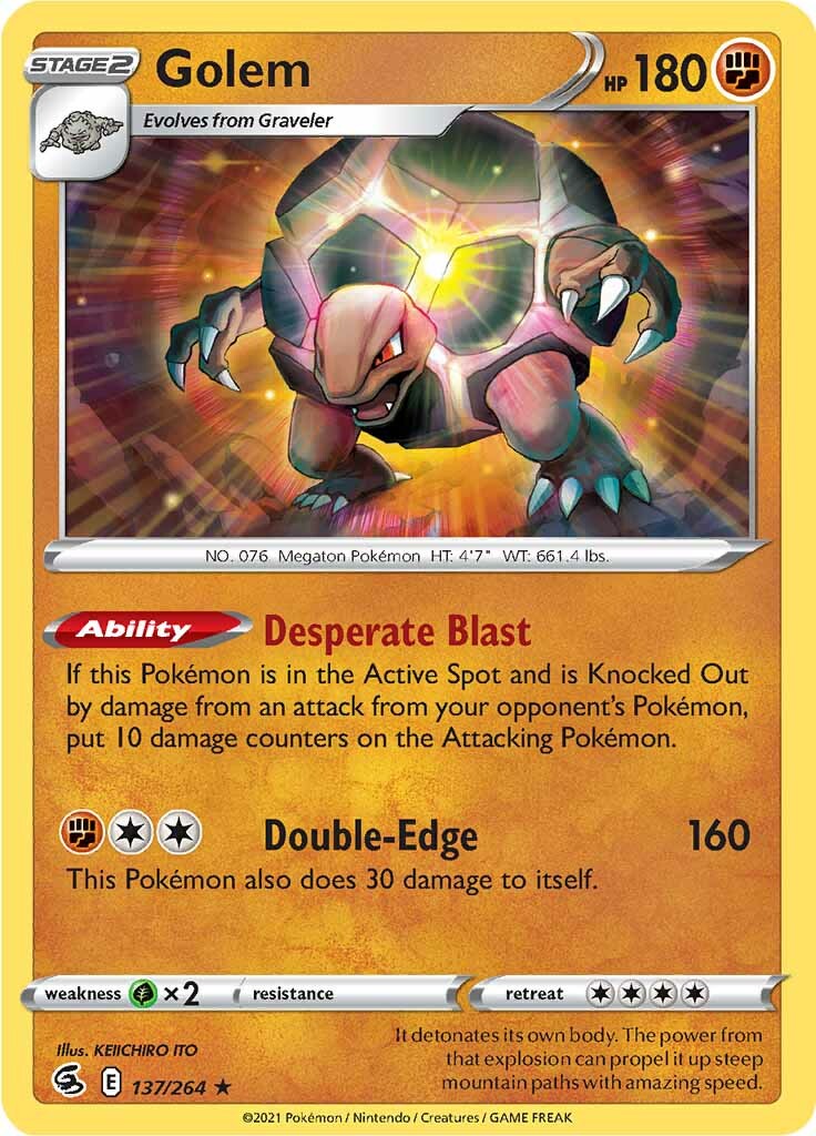 Golem (137/264) [Sword & Shield: Fusion Strike] | Jomio and Rueliete's Cards and Comics