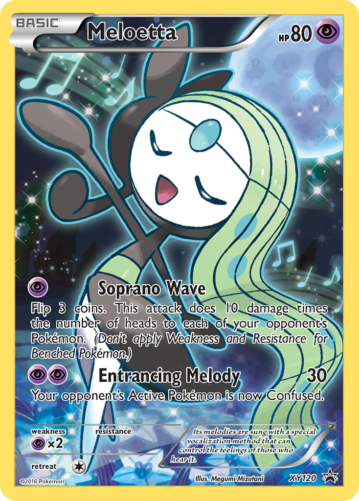 Meloetta (XY120) [XY: Black Star Promos] | Jomio and Rueliete's Cards and Comics