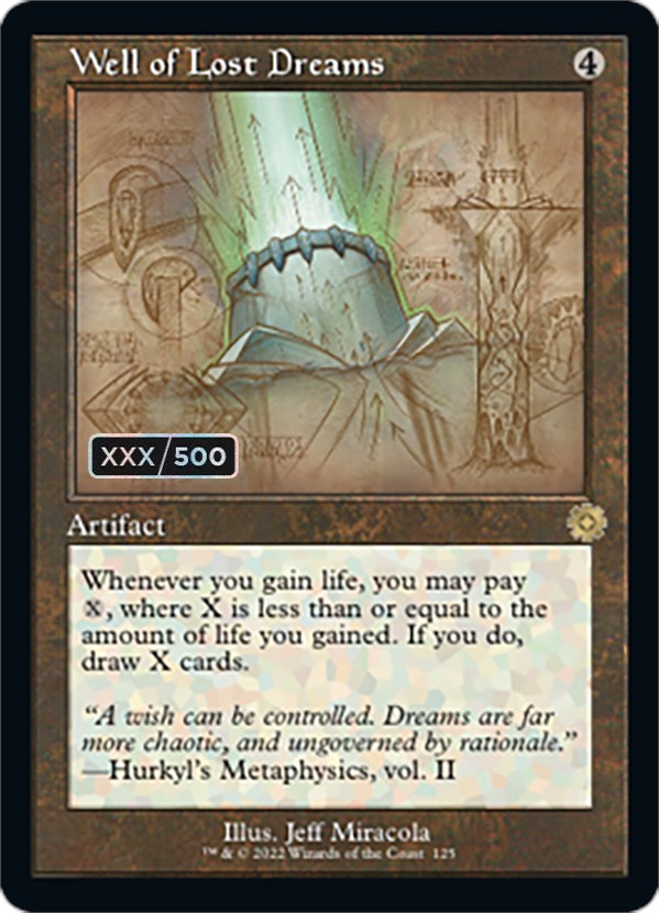 Well of Lost Dreams (Retro Schematic) (Serialized) [The Brothers' War Retro Artifacts] | Jomio and Rueliete's Cards and Comics