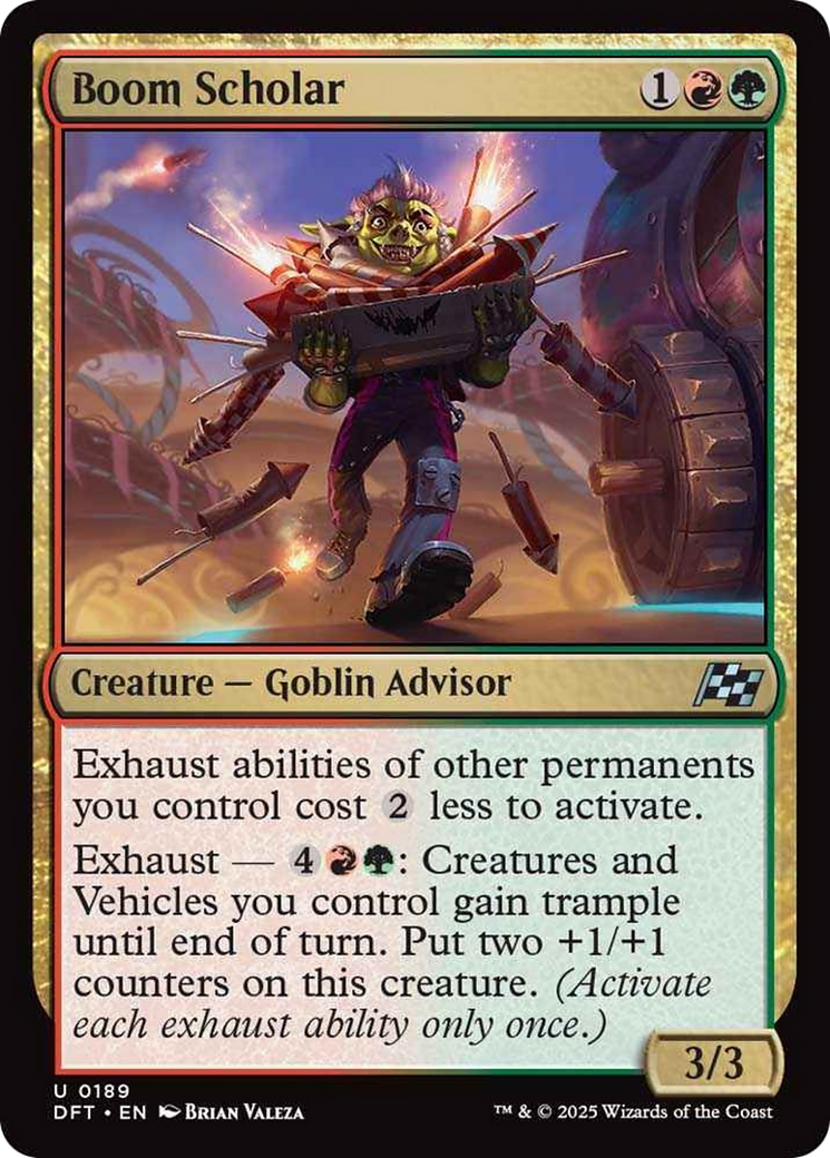 Boom Scholar [Aetherdrift] | Jomio and Rueliete's Cards and Comics