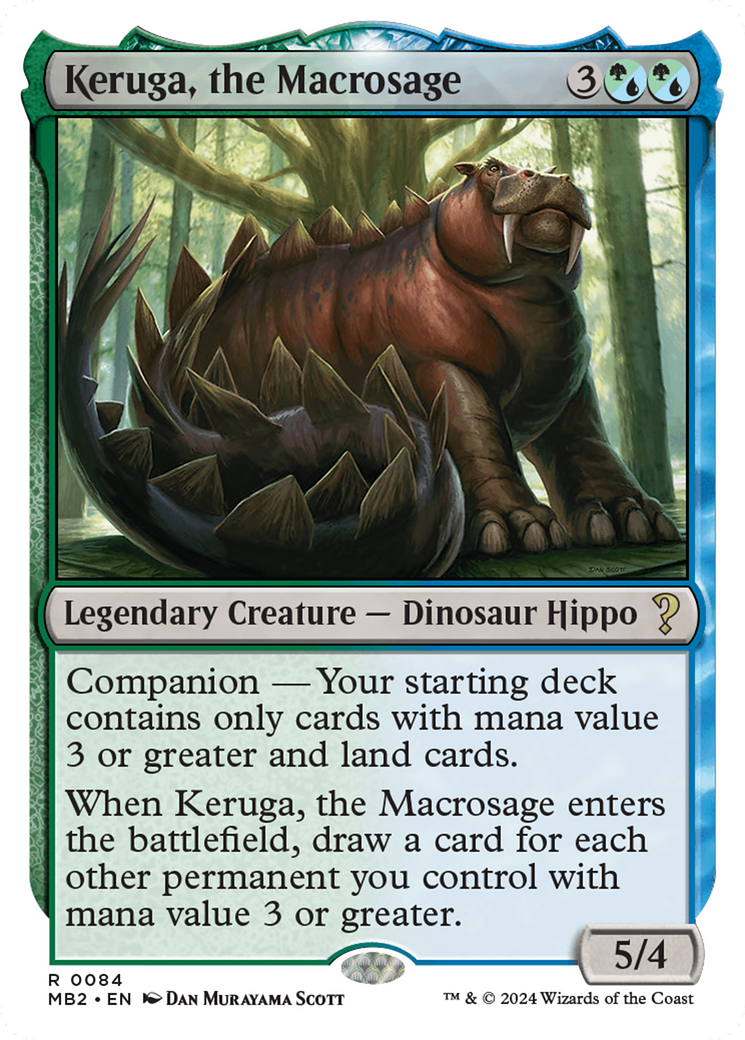 Keruga, the Macrosage (White Border) [Mystery Booster 2] | Jomio and Rueliete's Cards and Comics