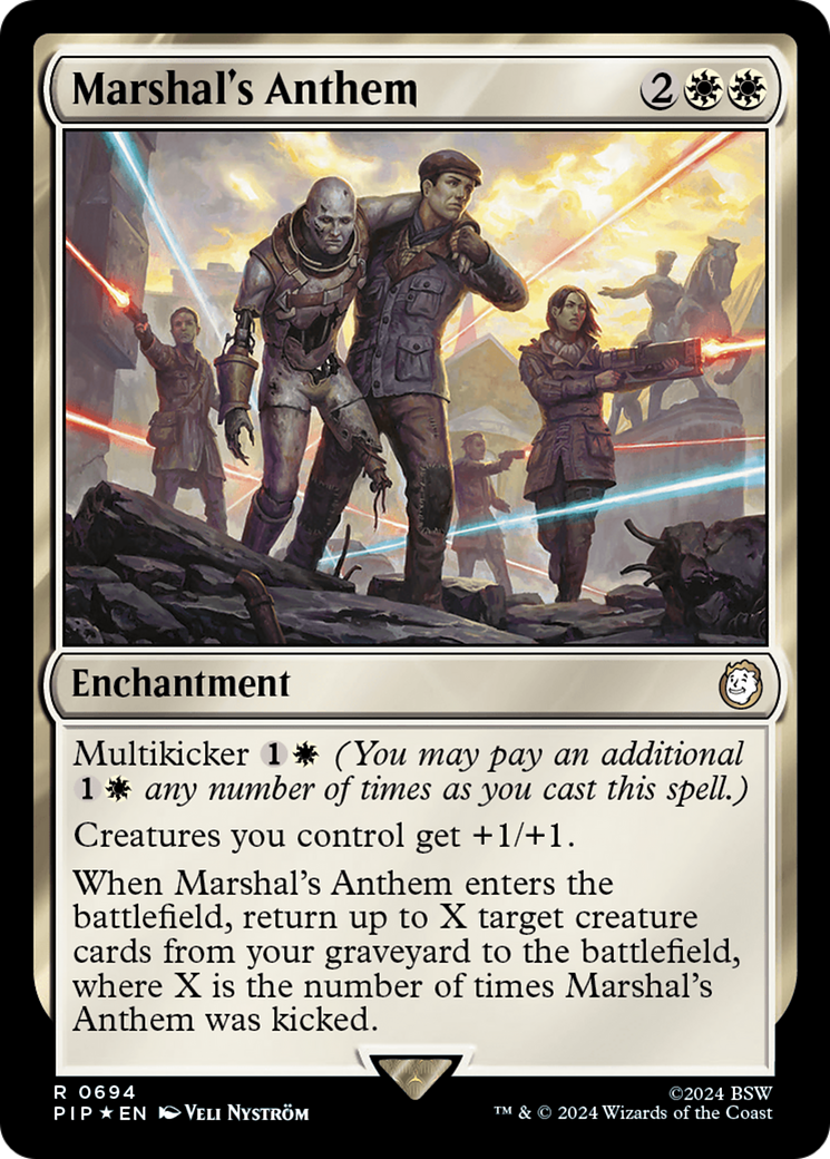 Marshal's Anthem (Surge Foil) [Fallout] | Jomio and Rueliete's Cards and Comics