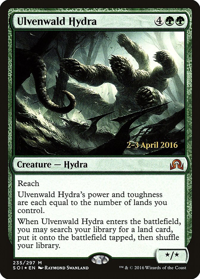 Ulvenwald Hydra [Shadows over Innistrad Prerelease Promos] | Jomio and Rueliete's Cards and Comics