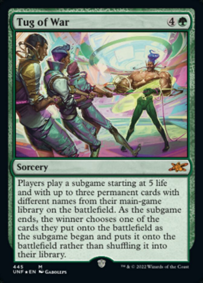 Tug of War (Galaxy Foil) [Unfinity] | Jomio and Rueliete's Cards and Comics