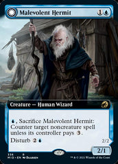 Malevolent Hermit // Benevolent Geist (Extended Art) [Innistrad: Midnight Hunt] | Jomio and Rueliete's Cards and Comics