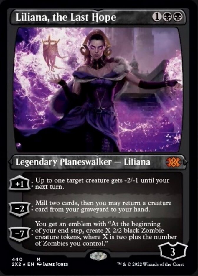 Liliana, the Last Hope (Foil Etched) [Double Masters 2022] | Jomio and Rueliete's Cards and Comics