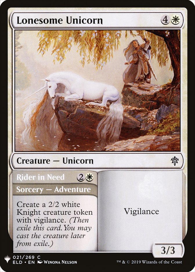 Lonesome Unicorn // Rider in Need [Mystery Booster] | Jomio and Rueliete's Cards and Comics