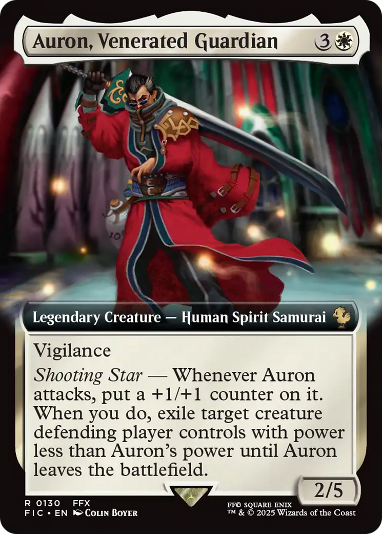 Auron, Venerated Guardian (Extended Art) [FINAL FANTASY Commander] | Jomio and Rueliete's Cards and Comics