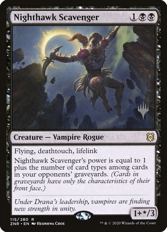 Nighthawk Scavenger (Promo Pack) [Zendikar Rising Promos] | Jomio and Rueliete's Cards and Comics