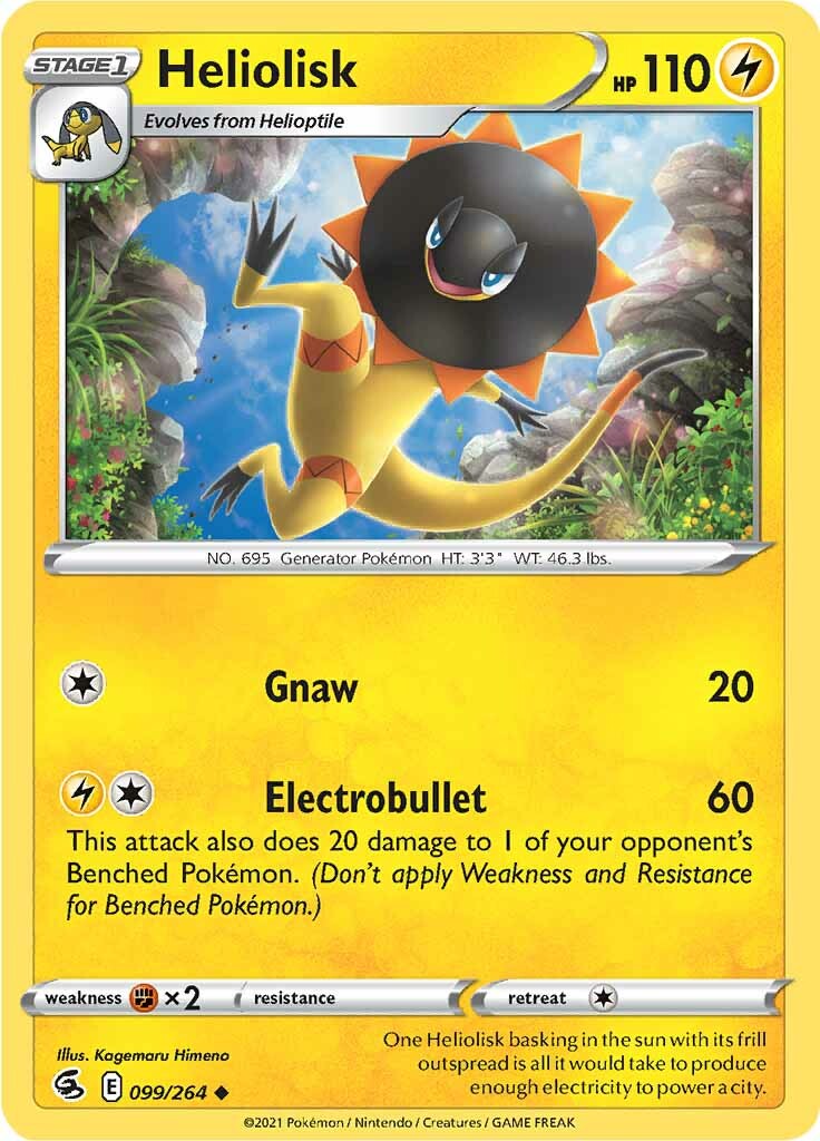 Heliolisk (099/264) [Sword & Shield: Fusion Strike] | Jomio and Rueliete's Cards and Comics