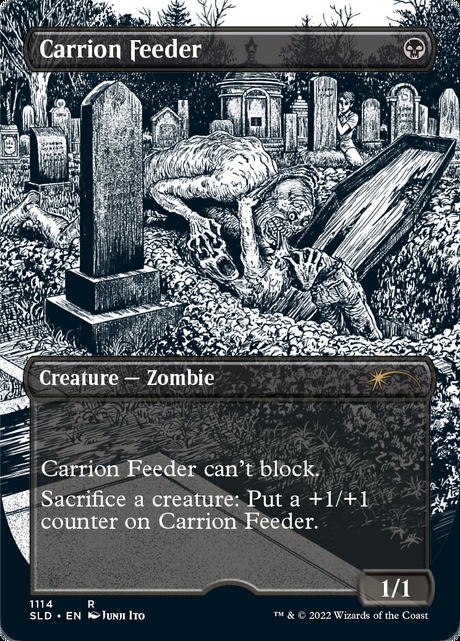 Carrion Feeder (Borderless Etched Foil) [Secret Lair Drop Series] | Jomio and Rueliete's Cards and Comics