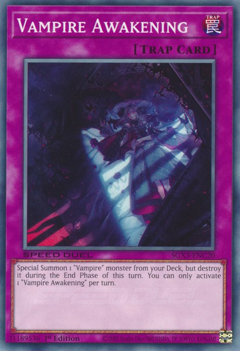 Vampire Awakening [SGX3-ENC20] Common | Jomio and Rueliete's Cards and Comics