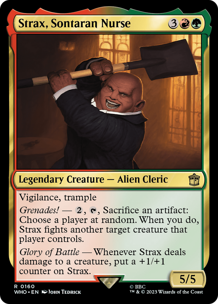 Strax, Sontaran Nurse [Doctor Who] | Jomio and Rueliete's Cards and Comics