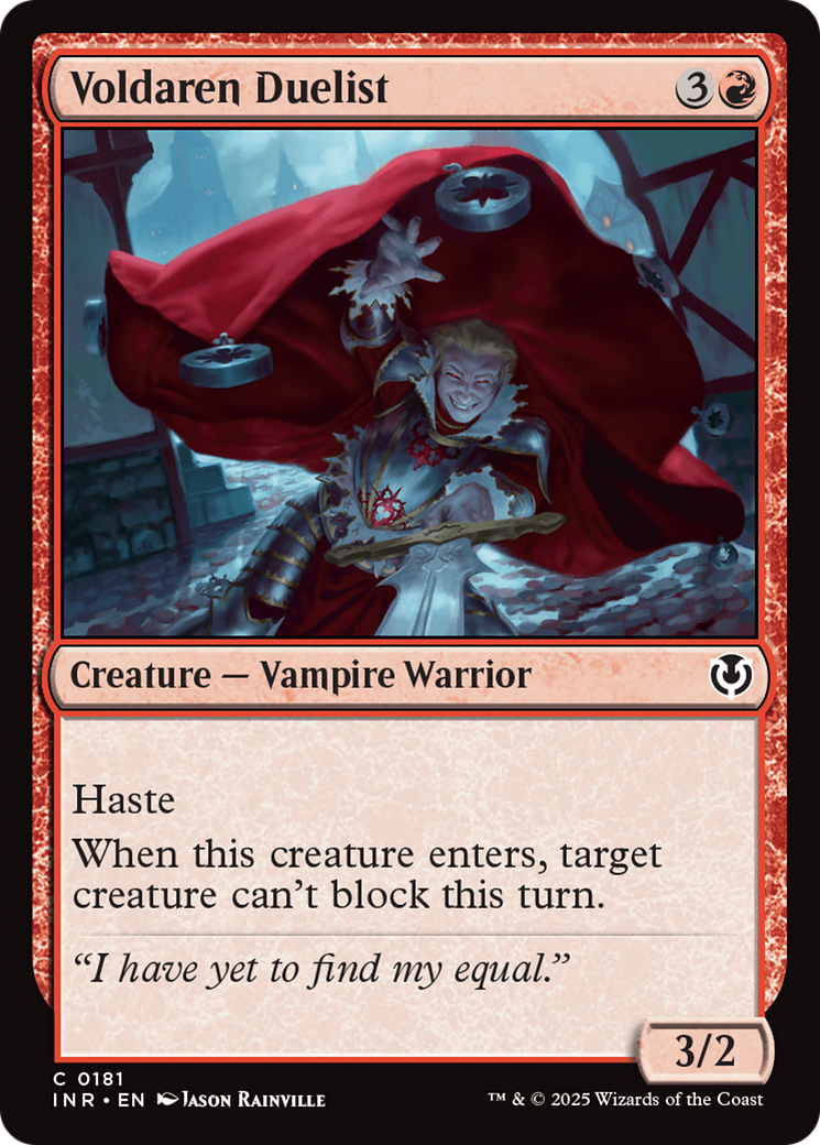 Voldaren Duelist [Innistrad Remastered] | Jomio and Rueliete's Cards and Comics