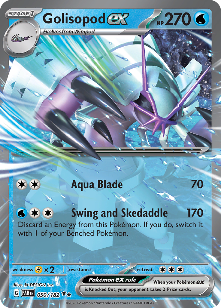 Golisopod ex (050/182) [Scarlet & Violet: Paradox Rift] | Jomio and Rueliete's Cards and Comics