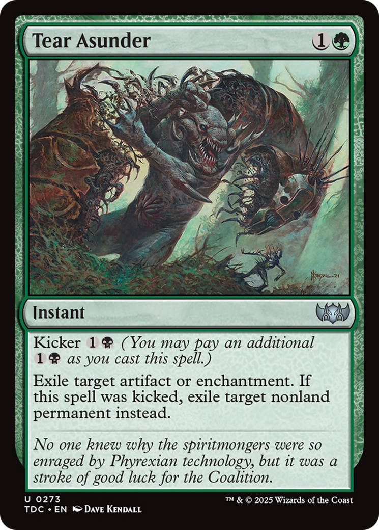 Tear Asunder [Tarkir: Dragonstorm Commander] | Jomio and Rueliete's Cards and Comics