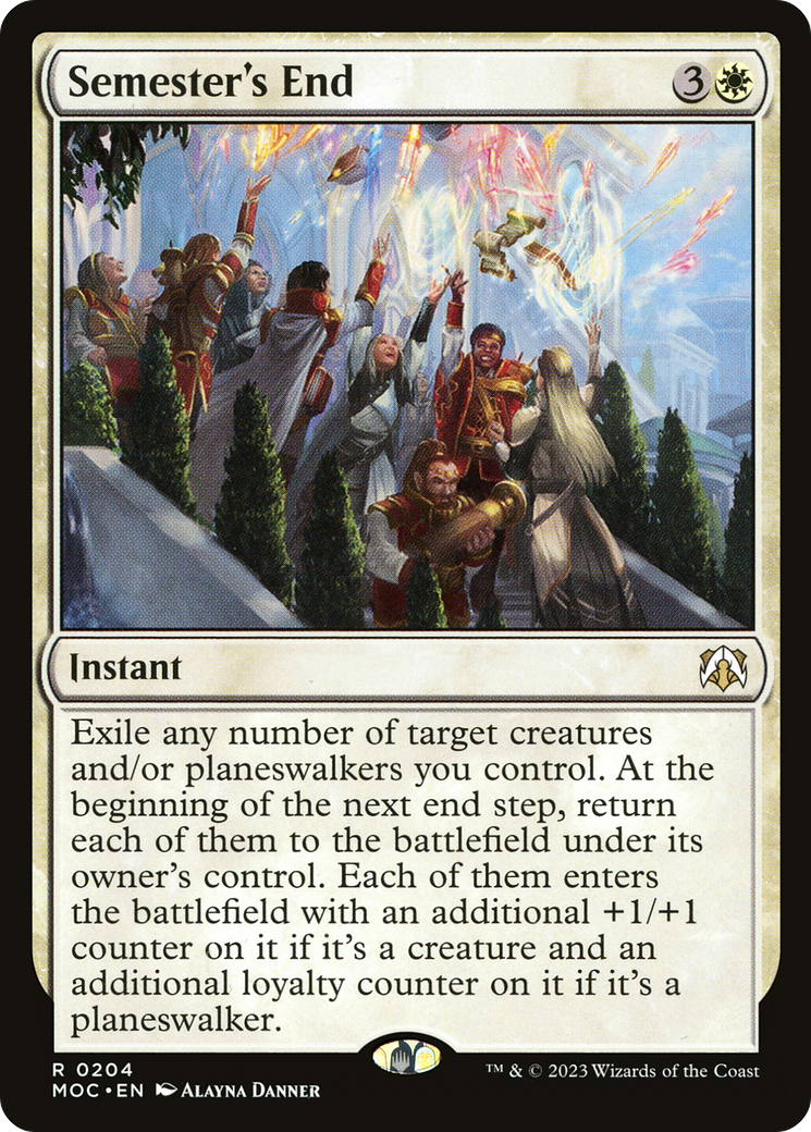 Semester's End [March of the Machine Commander] | Jomio and Rueliete's Cards and Comics