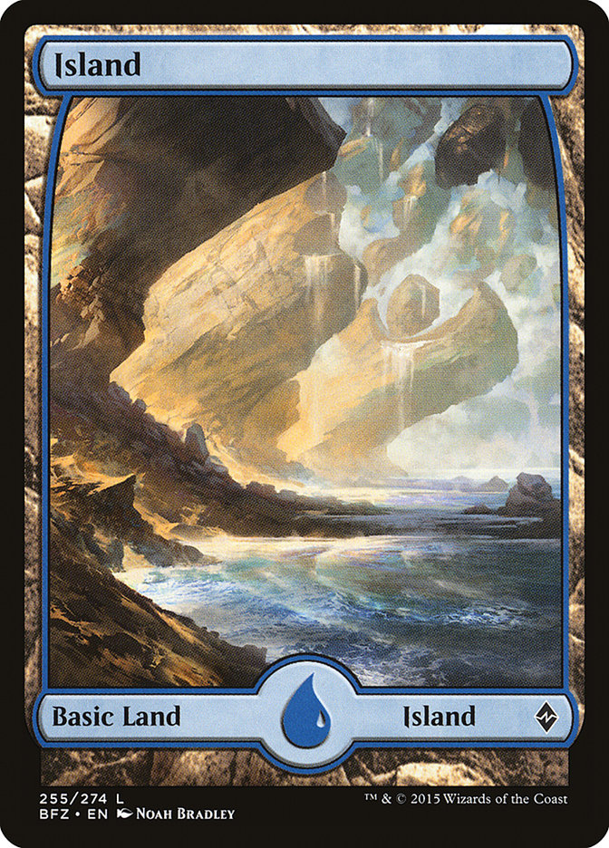 Island (255) (Full Art) [Battle for Zendikar] | Jomio and Rueliete's Cards and Comics