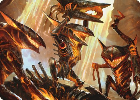 Gleeful Demolition Art Card [Phyrexia: All Will Be One Art Series] | Jomio and Rueliete's Cards and Comics