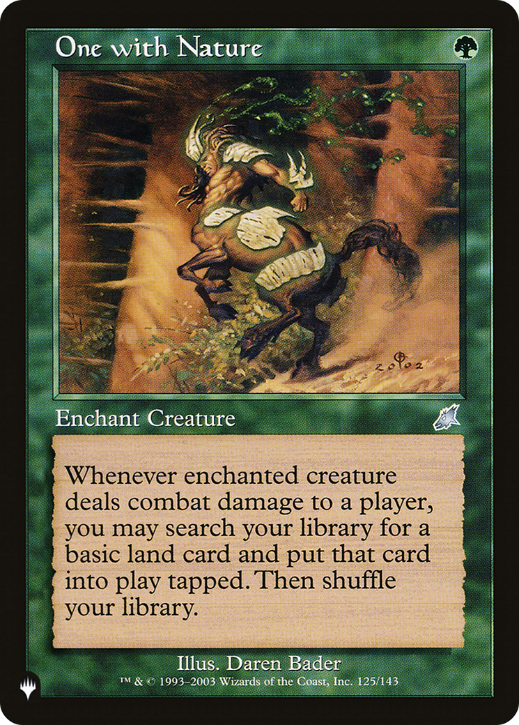 One with Nature [The List] | Jomio and Rueliete's Cards and Comics