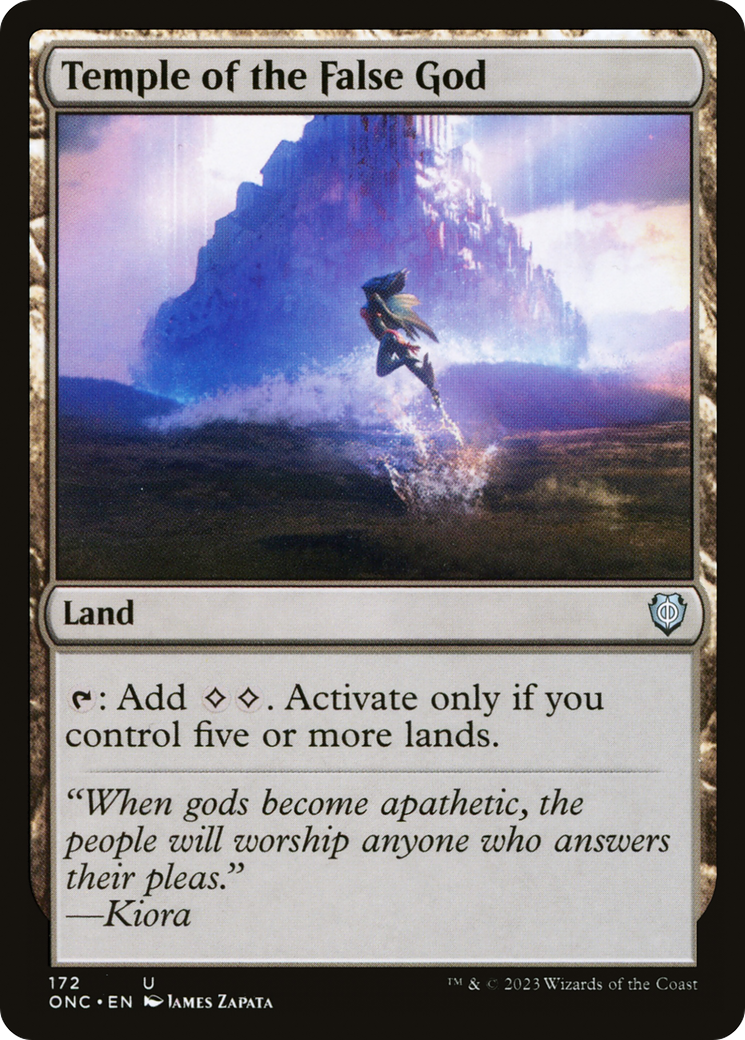 Temple of the False God [Phyrexia: All Will Be One Commander] | Jomio and Rueliete's Cards and Comics