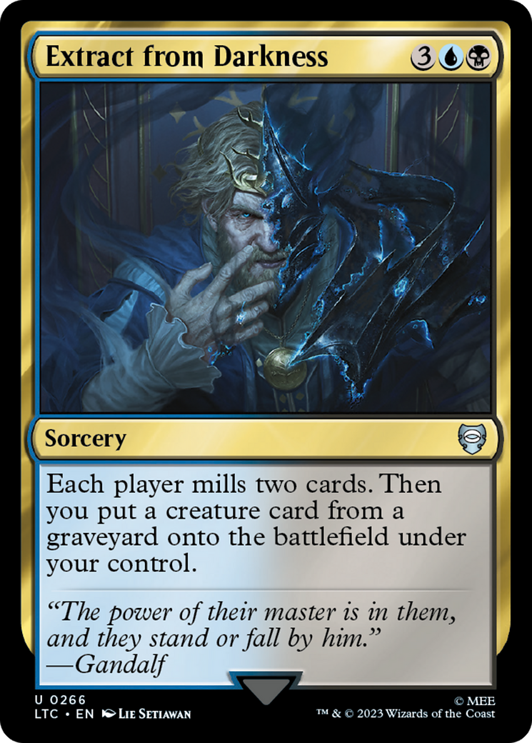 Extract from Darkness [The Lord of the Rings: Tales of Middle-Earth Commander] | Jomio and Rueliete's Cards and Comics