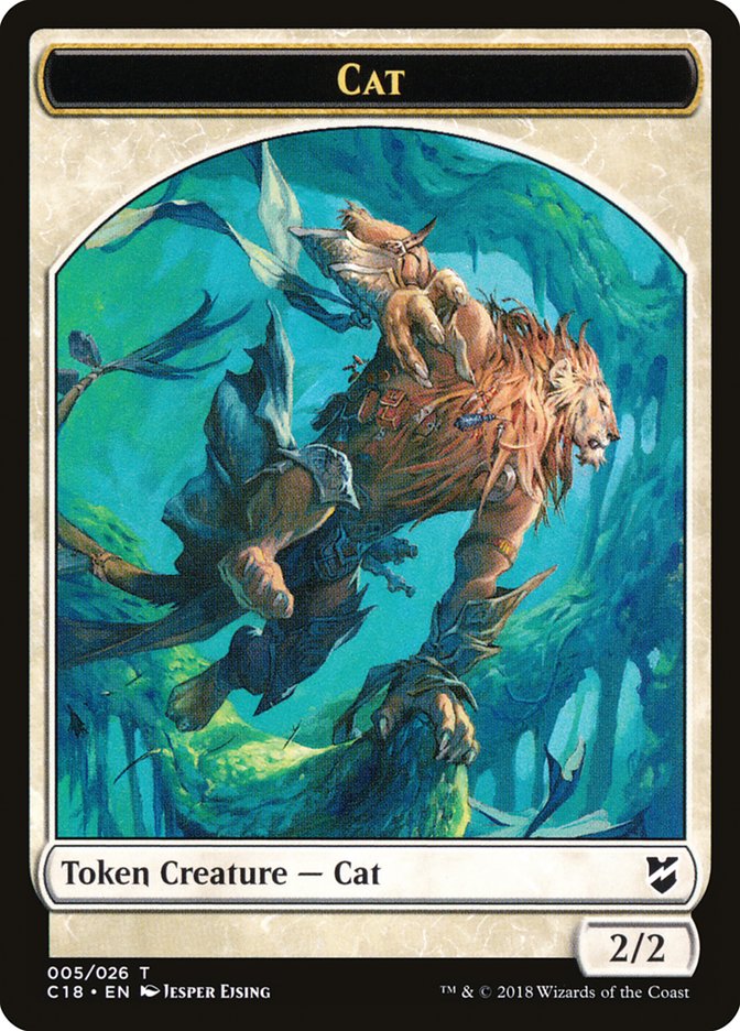 Cat Token [Commander 2018 Tokens] | Jomio and Rueliete's Cards and Comics