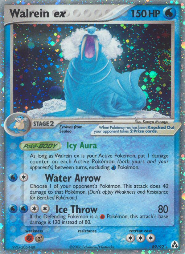 Walrein ex (89/92) [EX: Legend Maker] | Jomio and Rueliete's Cards and Comics
