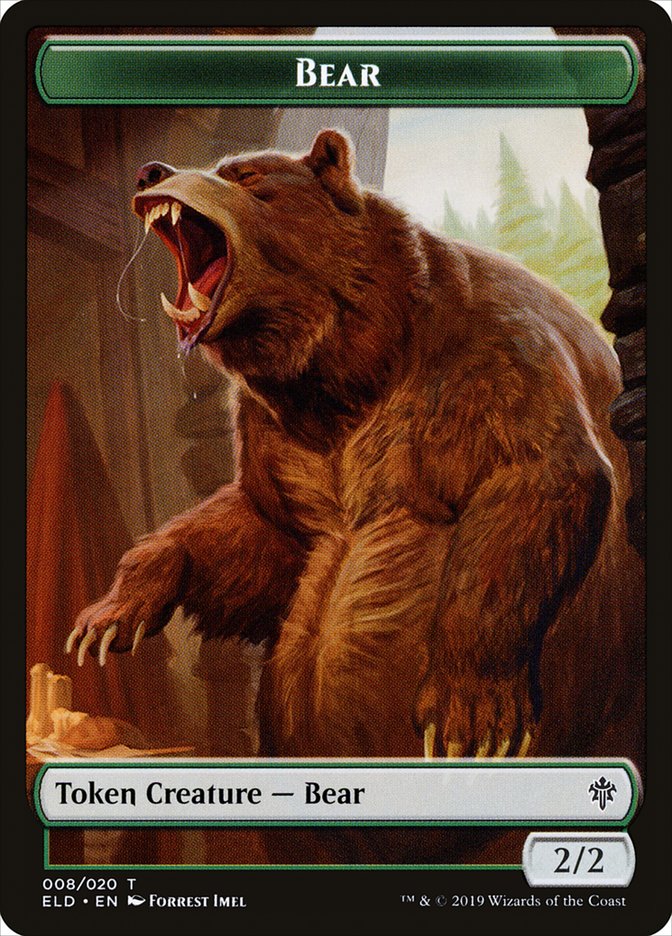 Bear Token [Throne of Eldraine Tokens] | Jomio and Rueliete's Cards and Comics