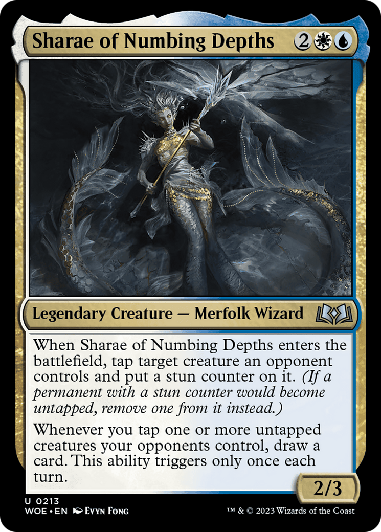 Sharae of Numbing Depths [Wilds of Eldraine] | Jomio and Rueliete's Cards and Comics