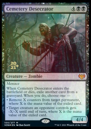 Cemetery Desecrator [Innistrad: Crimson Vow Prerelease Promos] | Jomio and Rueliete's Cards and Comics
