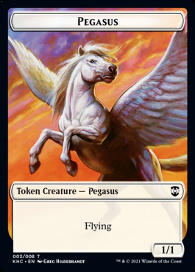 Pegasus Token [Kaldheim Commander Tokens] | Jomio and Rueliete's Cards and Comics