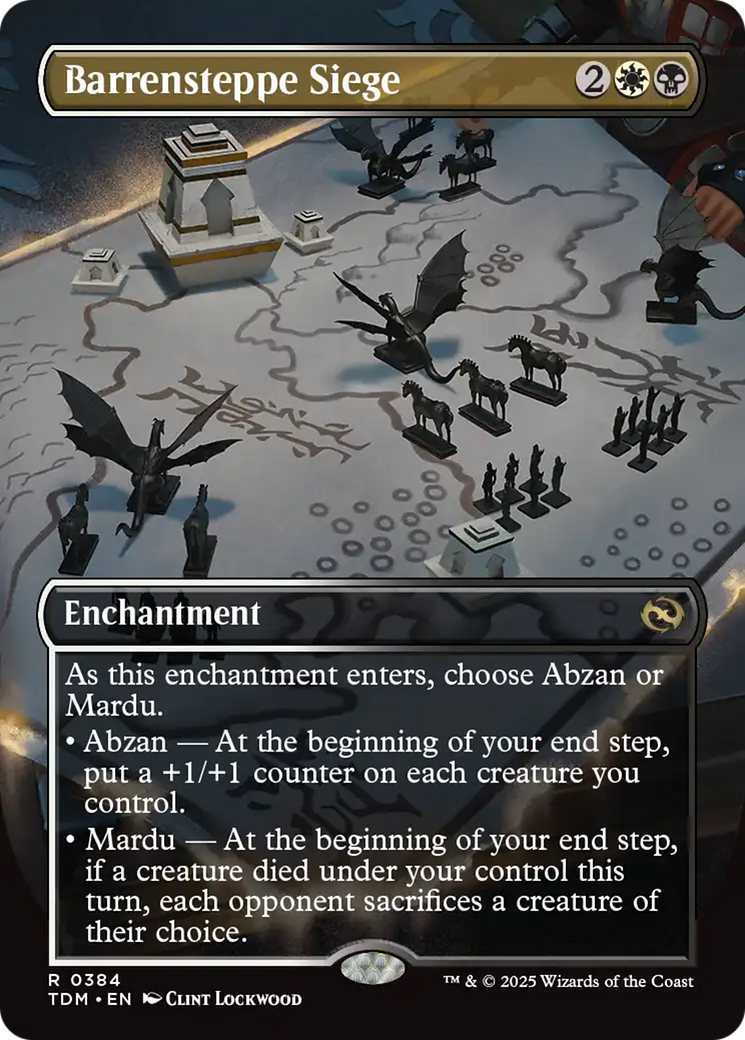 Barrensteppe Siege (Borderless) [Tarkir: Dragonstorm] | Jomio and Rueliete's Cards and Comics