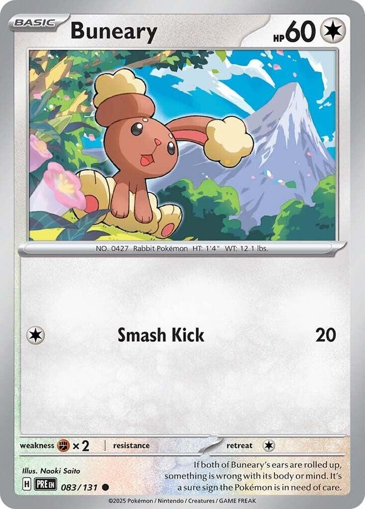 Buneary (083/131) [Scarlet & Violet: Prismatic Evolutions] | Jomio and Rueliete's Cards and Comics