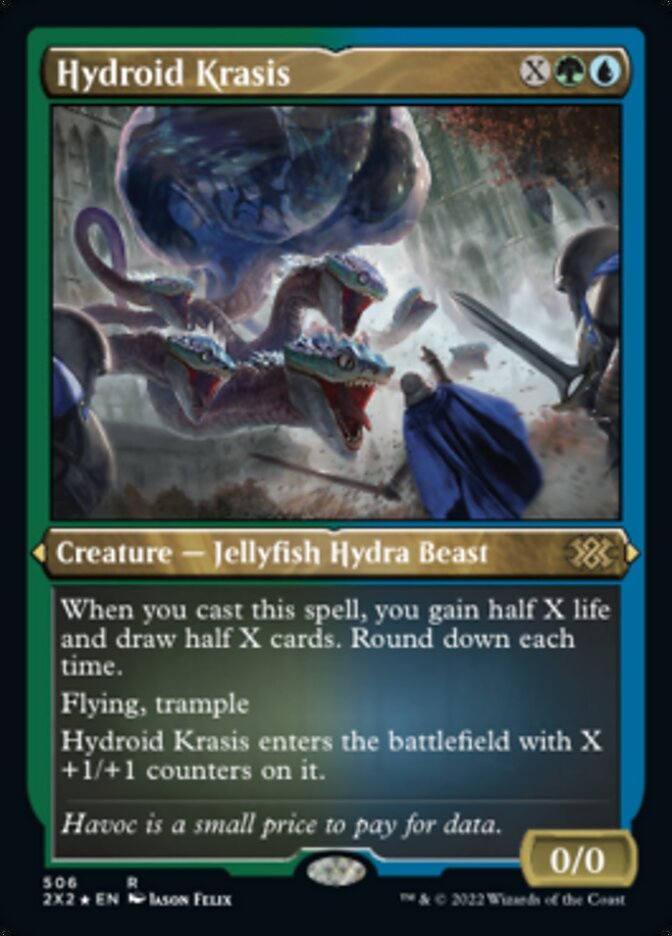 Hydroid Krasis (Foil Etched) [Double Masters 2022] | Jomio and Rueliete's Cards and Comics