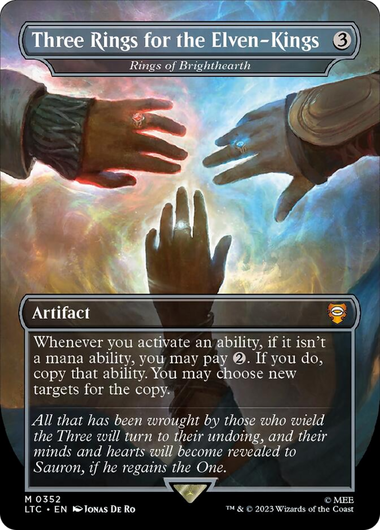 Three Rings for the Elven-Kings - Rings of Brighthearth (Surge Foil) [The Lord of the Rings: Tales of Middle-Earth Commander] | Jomio and Rueliete's Cards and Comics