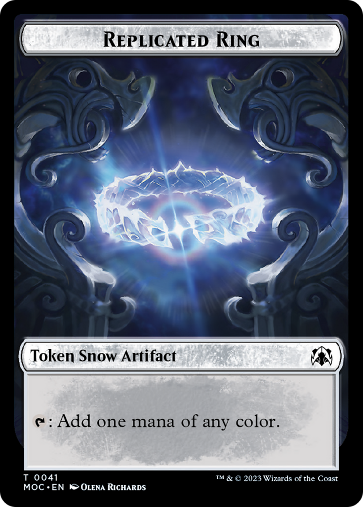 Food // Replicated Ring Double-Sided Token [March of the Machine Commander Tokens] | Jomio and Rueliete's Cards and Comics