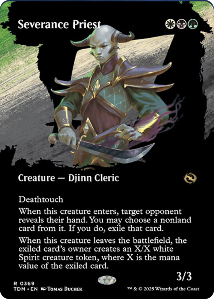 Severance Priest (Borderless) [Tarkir: Dragonstorm] | Jomio and Rueliete's Cards and Comics