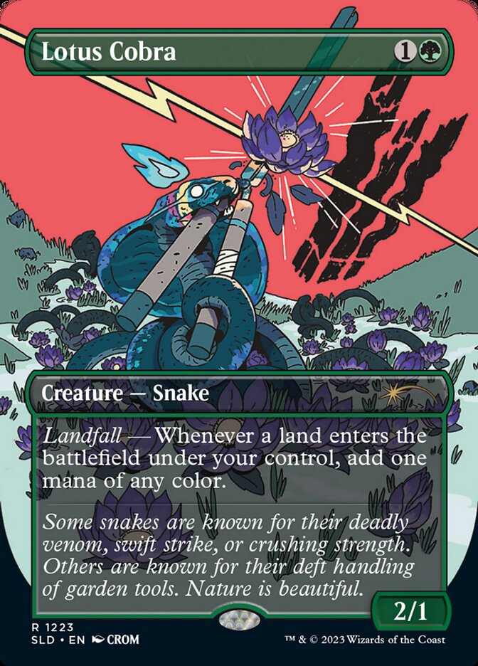 Lotus Cobra (Borderless) [Secret Lair Drop Series] | Jomio and Rueliete's Cards and Comics
