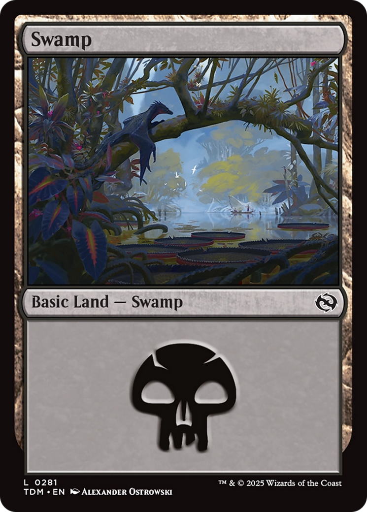 Swamp (0281) [Tarkir: Dragonstorm] | Jomio and Rueliete's Cards and Comics