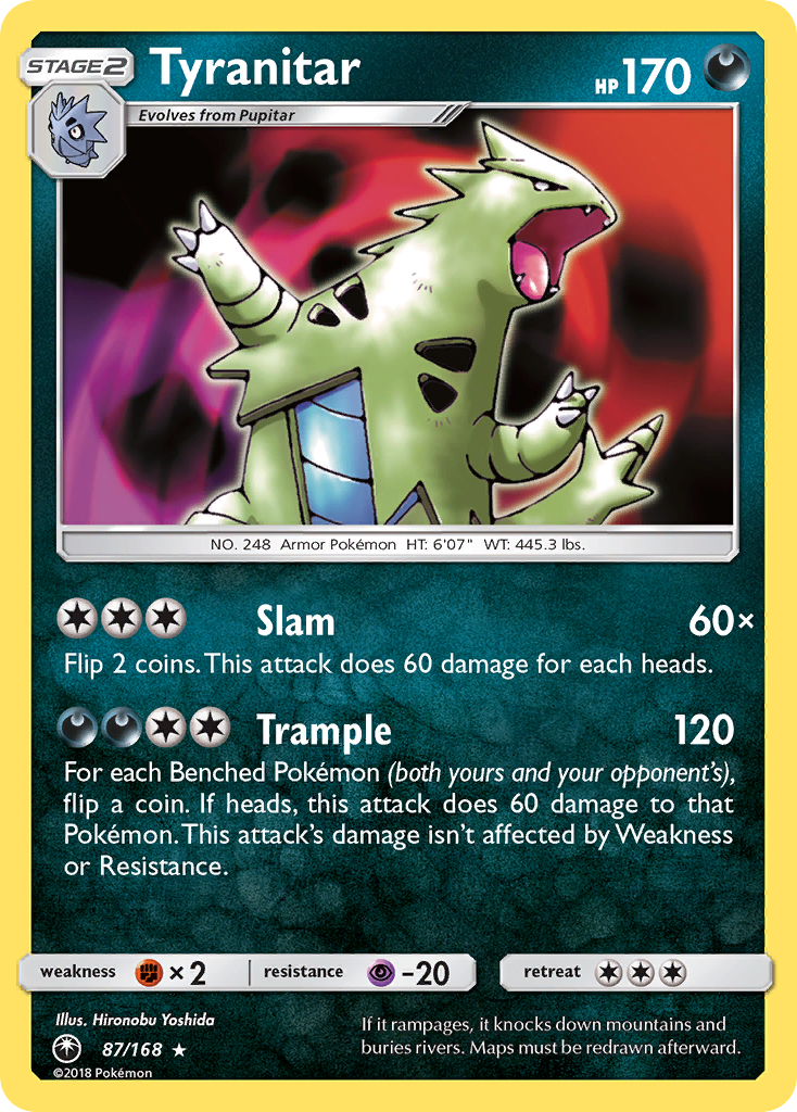 Tyranitar (87/168) [Sun & Moon: Celestial Storm] | Jomio and Rueliete's Cards and Comics