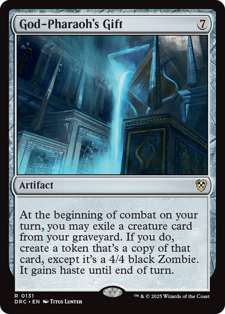 God-Pharaoh's Gift [Aetherdrift Commander] | Jomio and Rueliete's Cards and Comics