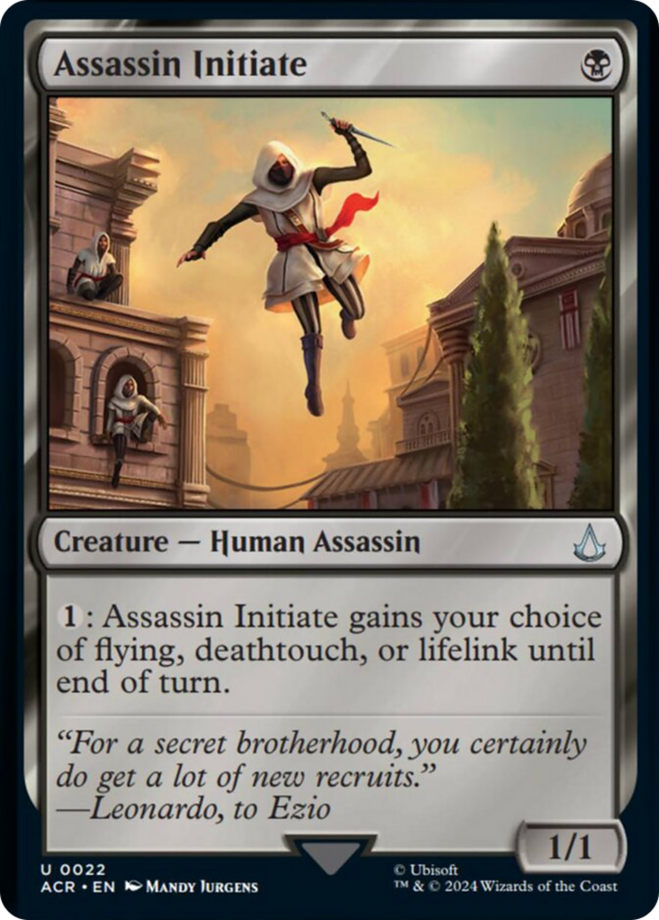 Assassin Initiate [Assassin's Creed] | Jomio and Rueliete's Cards and Comics
