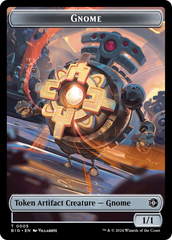 Mercenary // Gnome Double-Sided Token [Outlaws of Thunder Junction Tokens] | Jomio and Rueliete's Cards and Comics