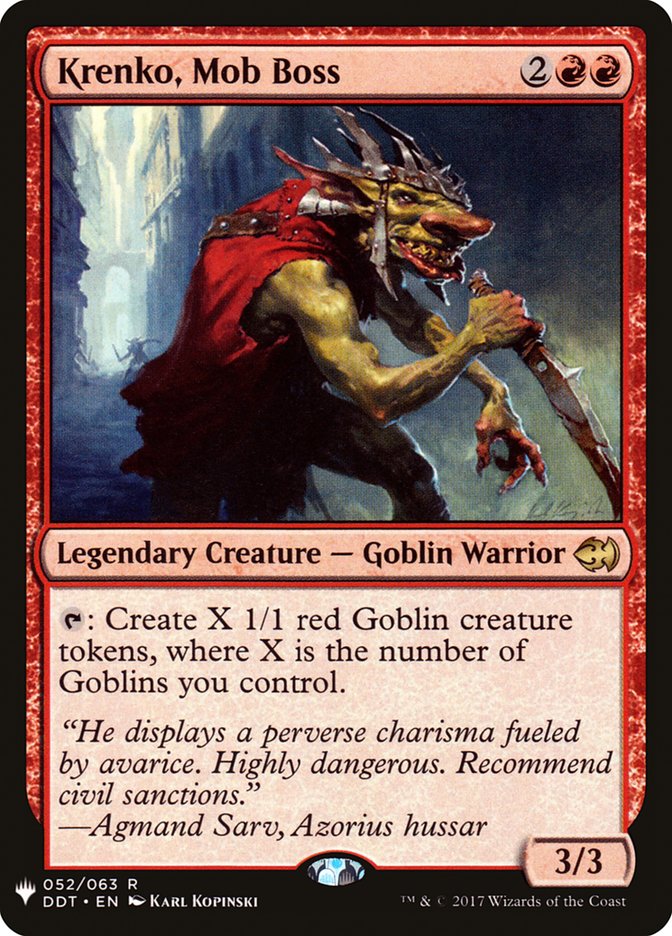 Krenko, Mob Boss [Mystery Booster] | Jomio and Rueliete's Cards and Comics