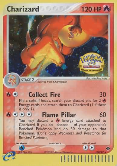 Charizard (100/97) (National Championship 2004) [League & Championship Cards] | Jomio and Rueliete's Cards and Comics
