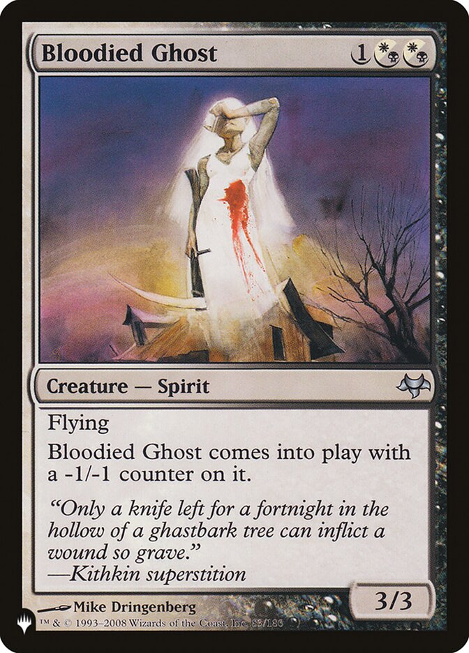 Bloodied Ghost [The List] | Jomio and Rueliete's Cards and Comics