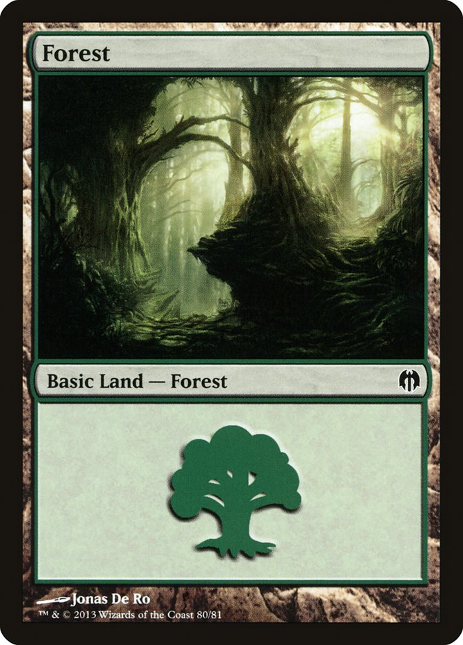 Forest (80) [Duel Decks: Heroes vs. Monsters] | Jomio and Rueliete's Cards and Comics