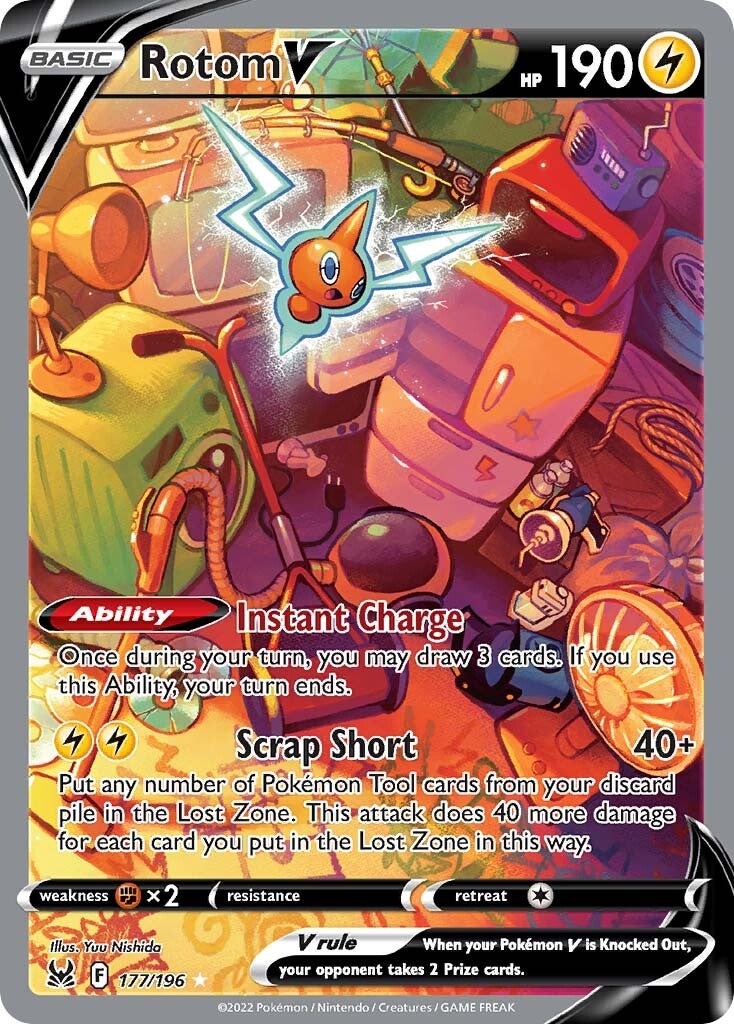 Rotom V (177/196) [Sword & Shield: Lost Origin] | Jomio and Rueliete's Cards and Comics