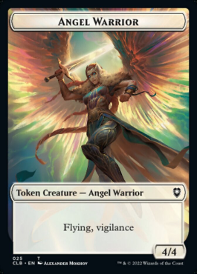 Kor Warrior // Angel Warrior Double-Sided Token [Commander Legends: Battle for Baldur's Gate Tokens] | Jomio and Rueliete's Cards and Comics